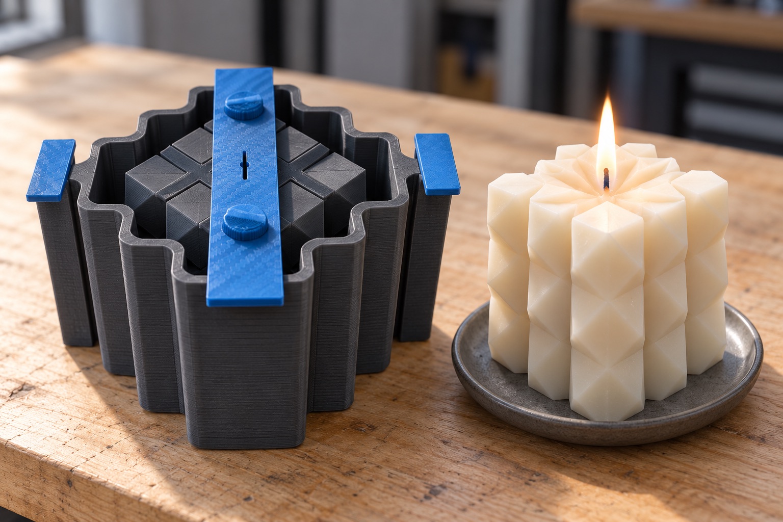 Bases positivas y negativas para moldes, pieza impresa en 3D por CandeMaker