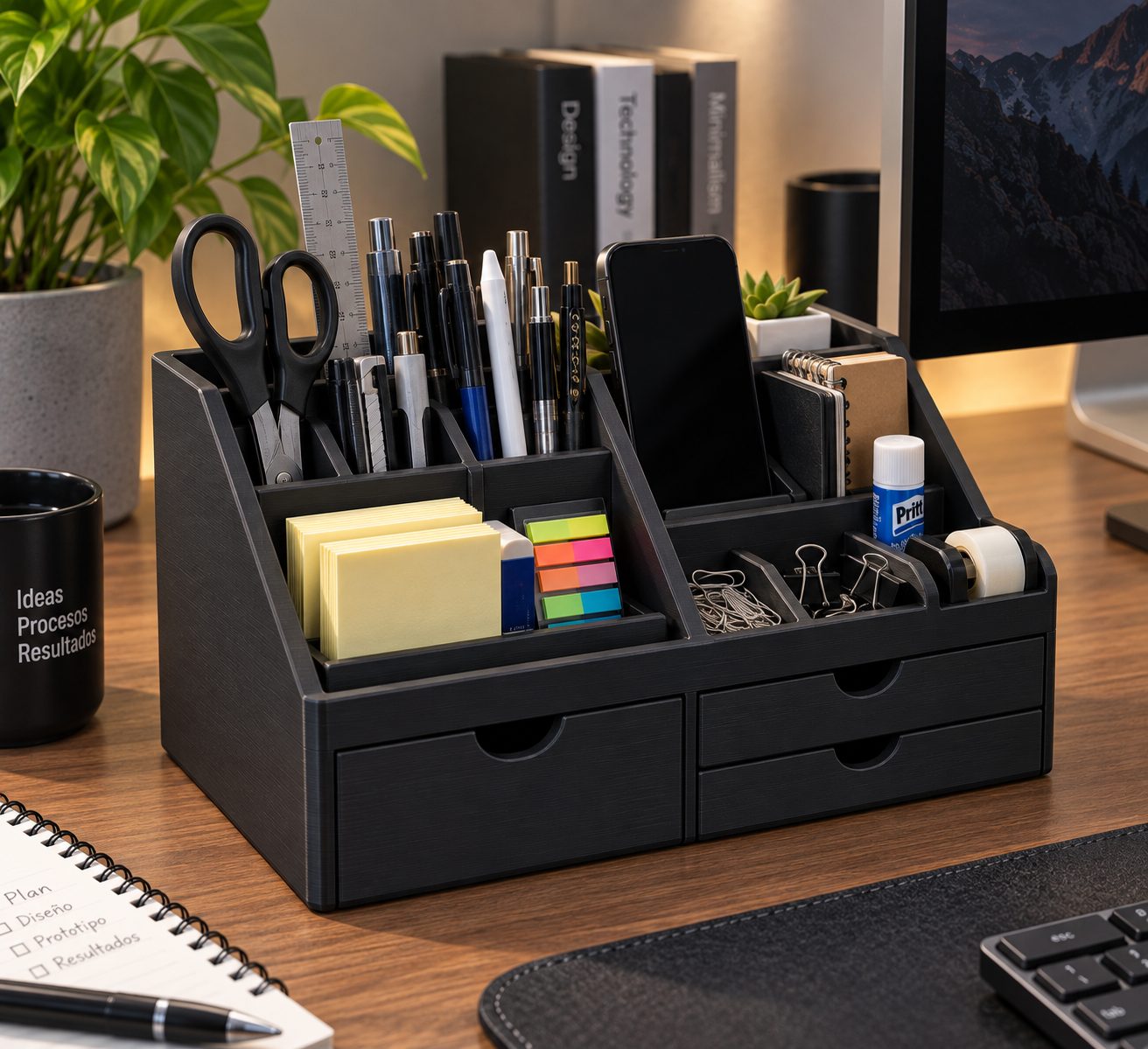 Organizador de escritorio, pieza impresa en 3D por CandeMaker