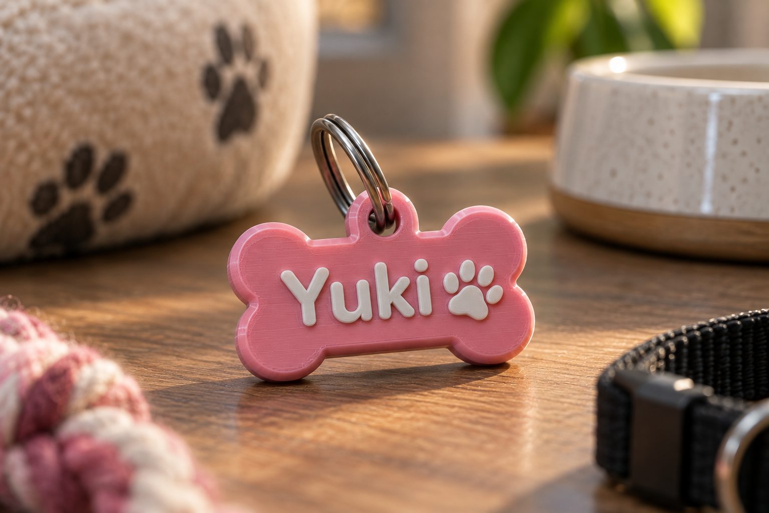 Placa para mascota, pieza impresa en 3D por CandeMaker