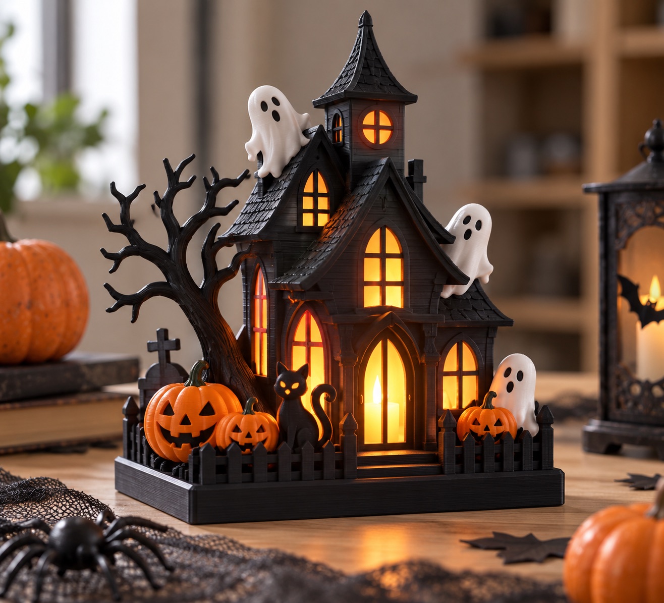 Casa de fantasmas, pieza impresa en 3D por CandeMaker